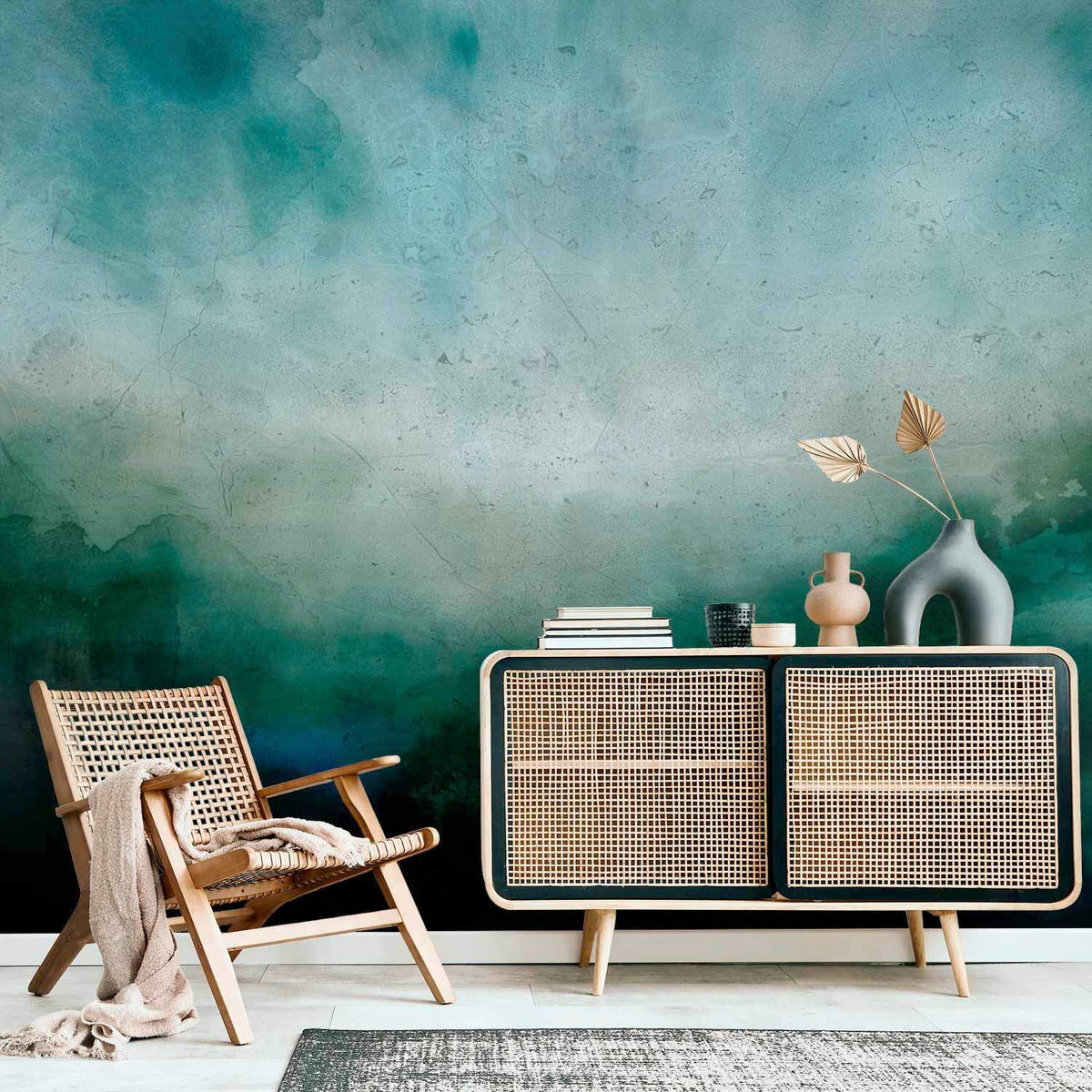 FOTOTAPETE  - Türkis, LIFESTYLE, Textil (400/280cm) - artgeist