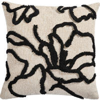 KISSENBEZUG 45/45 cm  - Beige/Schwarz, KONVENTIONELL, Textil (45/45cm) - Novel