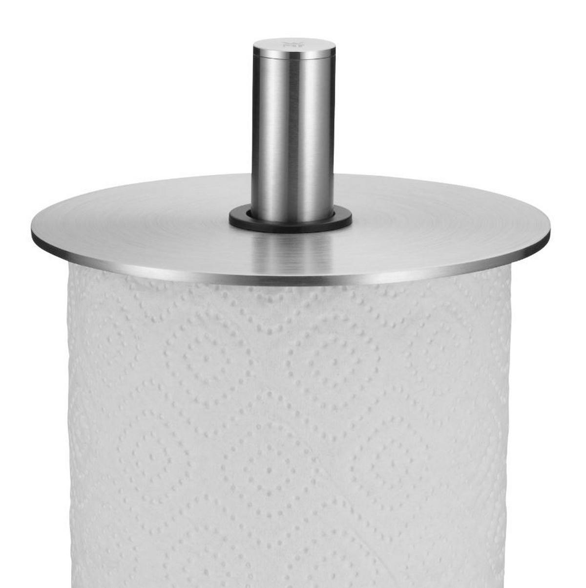 DRŽAČ ZA PAPIRNI UBRUS - boja nerđajućeg čelika/crna, Dizajnerski, metal/plastika (32cm) - WMF