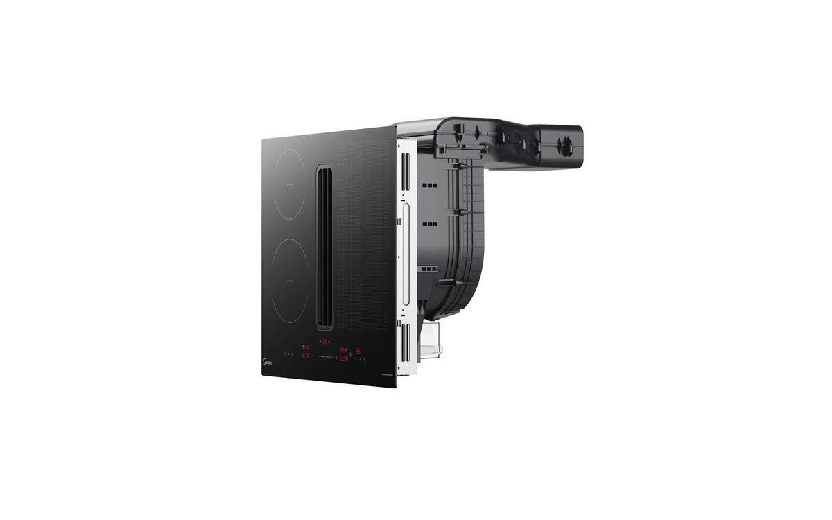 KOCHFELD-DUNSTABZUG-KOMBI MIH742FY18K1  - Schwarz, Basics, Glas/Kunststoff (80/23.7/52cm) - Midea