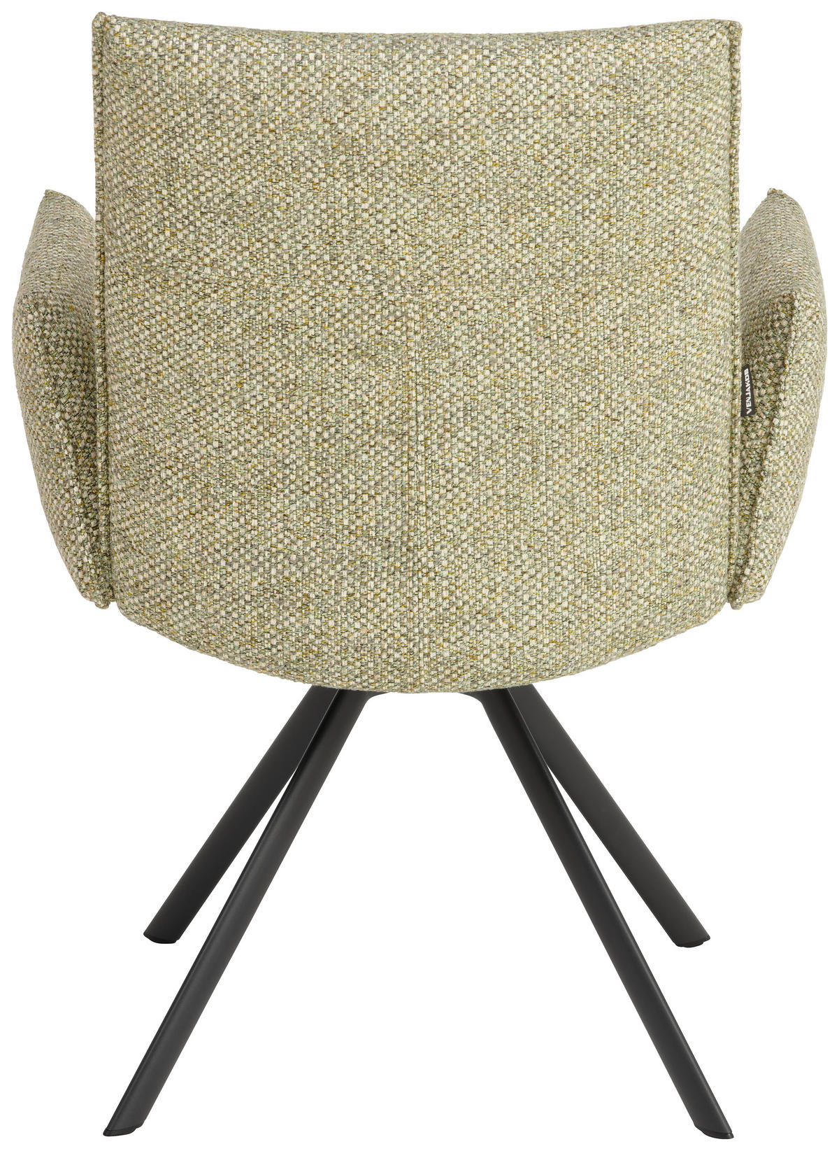 ARMLEHNSTUHL  Sitzfläche 360° drehbar, Gestellauswahl, Stoff-/Lederauswahl Flachgewebe  Anthrazit, Grün  - Anthrazit/Grün, Design, Textil/Metall (62/90/62cm) - Venjakob