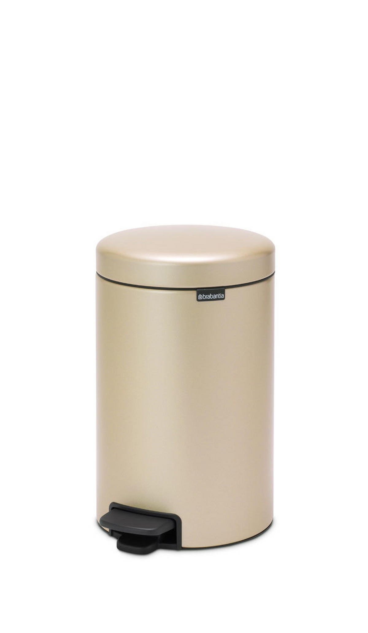 ABFALLEIMER NEW ICON 12 L  - Champagner, Basics, Kunststoff/Metall (25.1/41.1/33.8cm) - Brabantia
