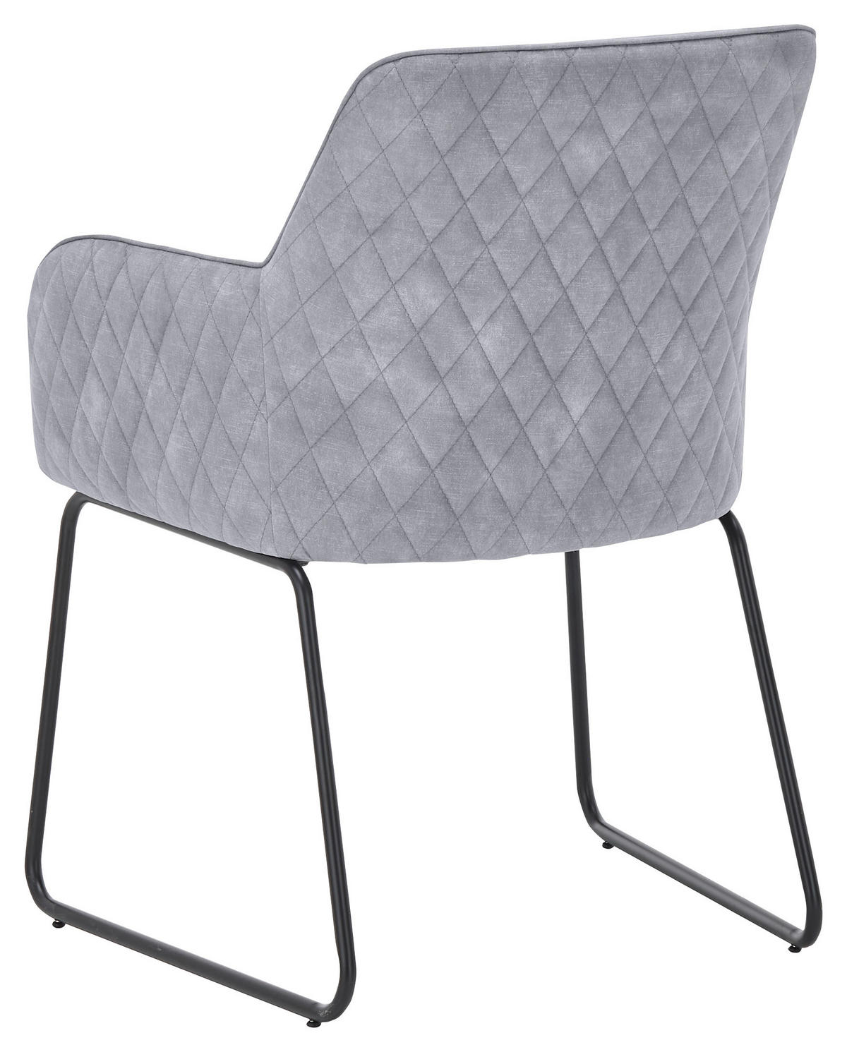 ARMLEHNSTUHL  in Eisen  - Hellgrau/Schwarz, Design, Kunststoff/Metall (60,5/85/63cm) - SetOne by Musterring
