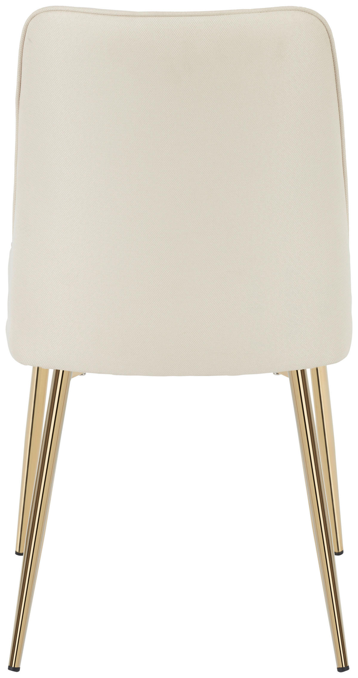 STUHL  in Eisen Webstoff Metall, Textil  - Beige/Goldfarben, MODERN, Textil/Metall (50/88/61cm) - Livetastic