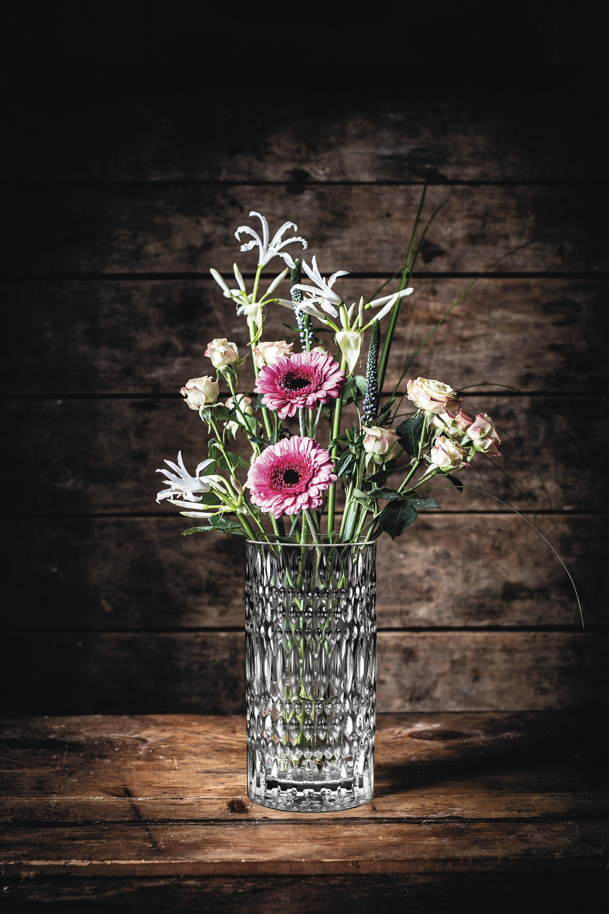 VASE  - Klar, Basics, Glas (13,9/13,9/25,5cm) - Nachtmann