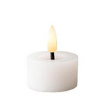 TEELICHT MIT LED  - Weiß, Basics, Kunststoff/Paraffin (4,4/5,2cm) - Ambia Home