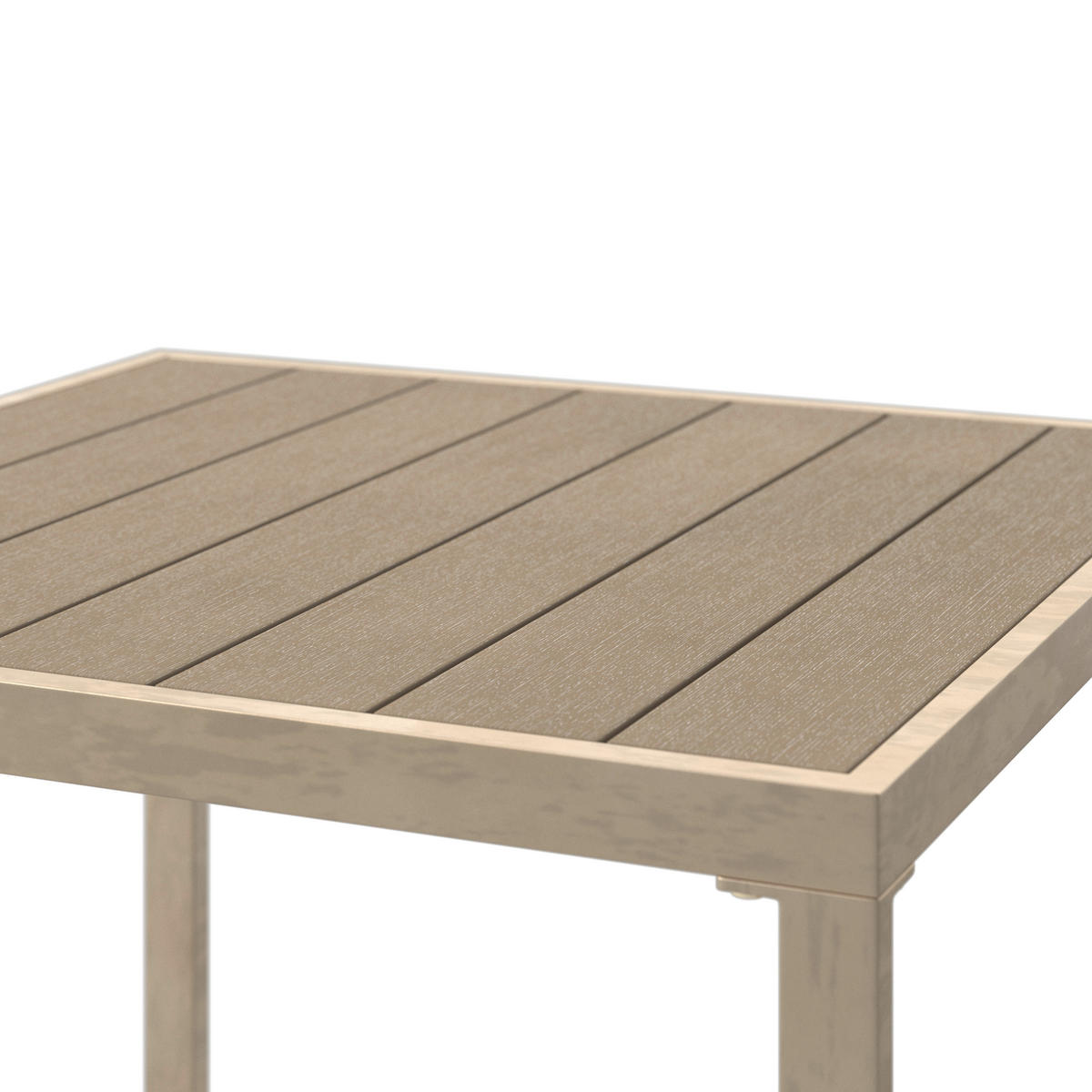 VRTNA LOUNGE GARNITURA jeklo  - bež, Moderno, kovina/umetna masa (75/75/64.5cm) - Ambia Garden