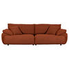 BIG SOFFA i plysch rostfärgad  - svart/rostfärgad, Modern, textil/plast (290/68/117cm) - MID.YOU