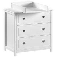 WICKELKOMMODE Weiß  - Weiß, MODERN, Holz/Holzwerkstoff - Vipack