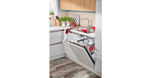 EINBAUKÜCHE   - Eichefarben/Grau, Design, Holzwerkstoff - Novel