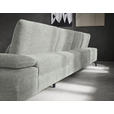 WOHNLANDSCHAFT in Webstoff Silberfarben  - Silberfarben/Schwarz, Design, Textil/Metall (208/354/157cm) - Dieter Knoll