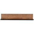 WANDBOARD Holz Akazie massiv Schwarz, Akaziefarben  - Schwarz/Akaziefarben, Natur, Holz (120/20/20cm) - Carryhome