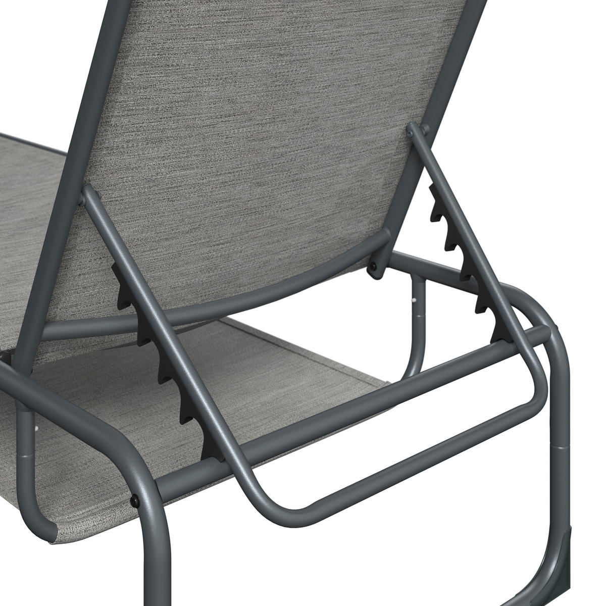 ZAHRADNÍ LEHÁTKO kov, textil - šedá/antracitová, Moderní, kov/textil (196/35/64cm) - Ambia Garden