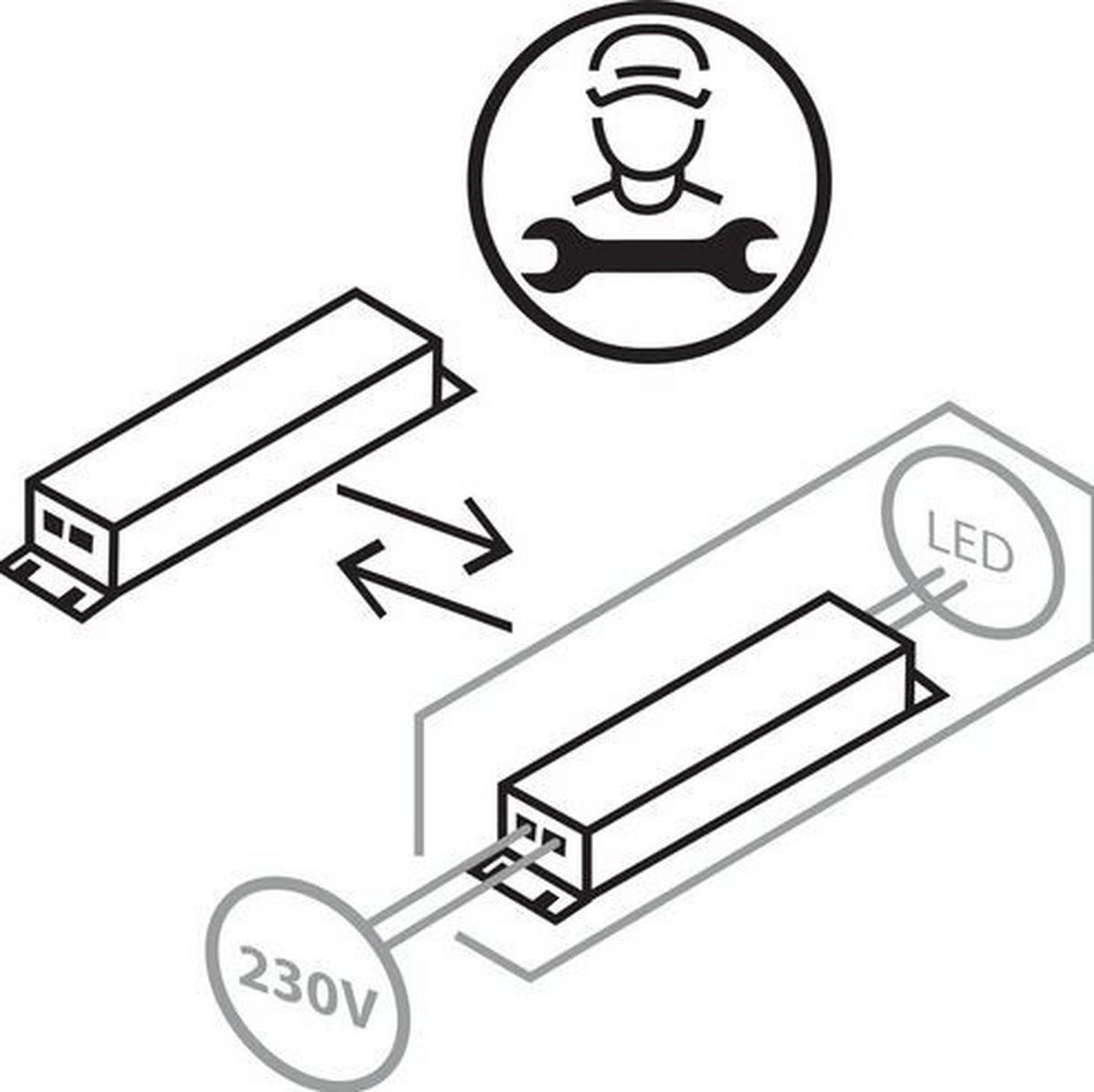 LED-STEHLEUCHTE - Bronzefarben, Design, Metall (4/165cm) - Hell