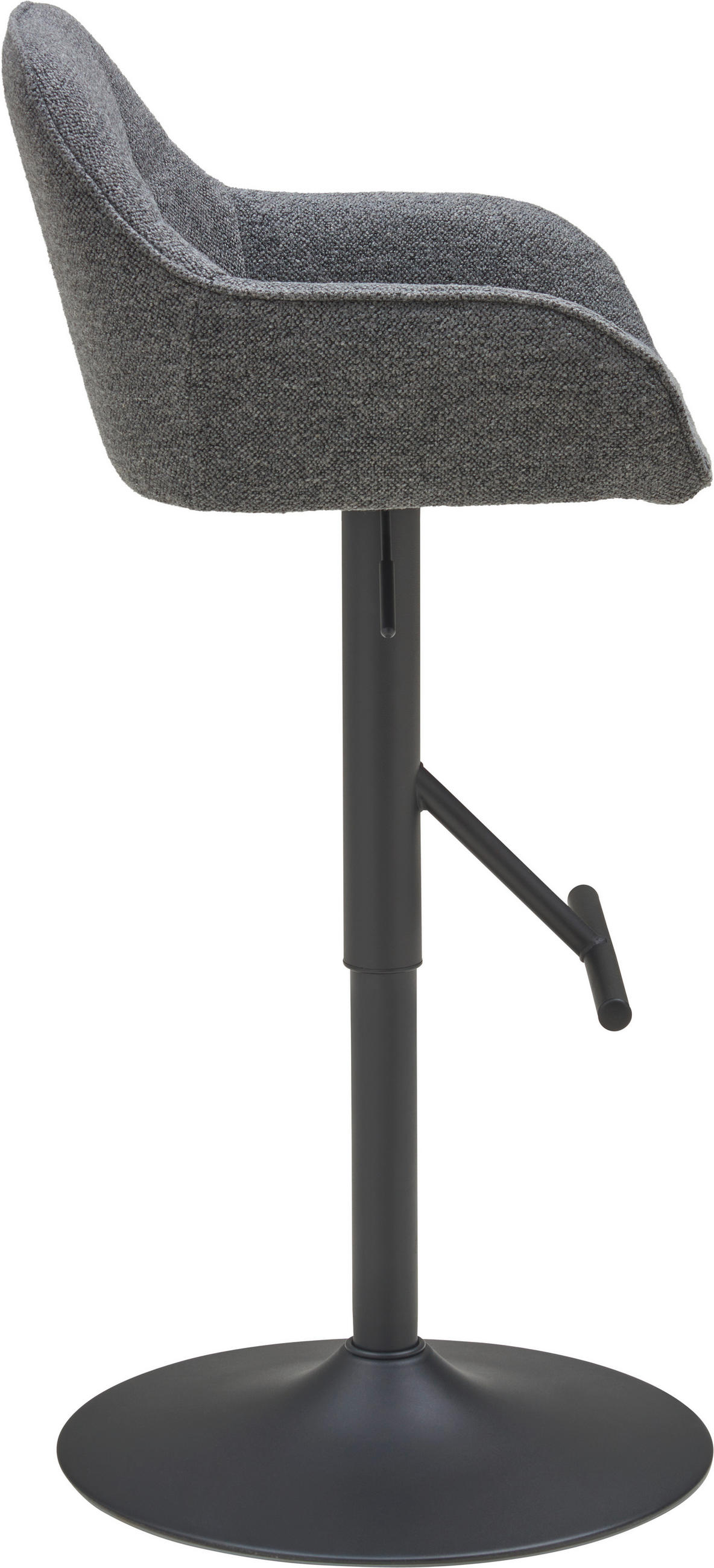 BAROVÁ ŽIDLE, šedá, černá - šedá/černá, Lifestyle, kov/textil (53/88-109/50cm) - MID.YOU
