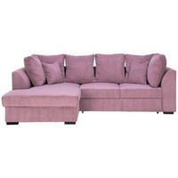 HÖRNSOFFA i manchester plommon  - plommon/svart, Design, textil/plast (174/259cm) - Livetastic