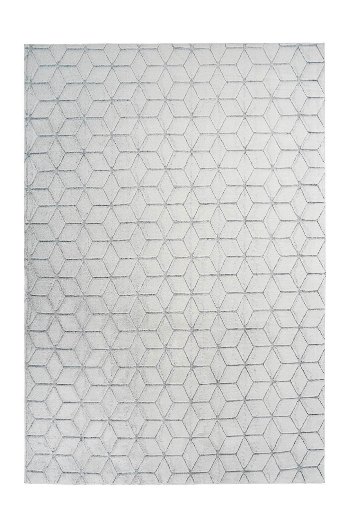 TEPPICH 80/150 cm Vivica 125 Weiß / Anthrazit Anthrazit, Weiß  - Anthrazit/Weiß, KONVENTIONELL, Textil (80/150cm)