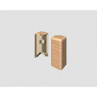 AUßENECKE - Buchefarben/Braun, KONVENTIONELL, Kunststoff (1.6/0.7/5.9cm) - Egger Holzwerkstoffe