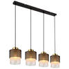 SVJETILJKA VISEĆA    91/16/120 cm     - boje mjeda/prozirno, Design, staklo/metal (91/16/120cm) - Globo