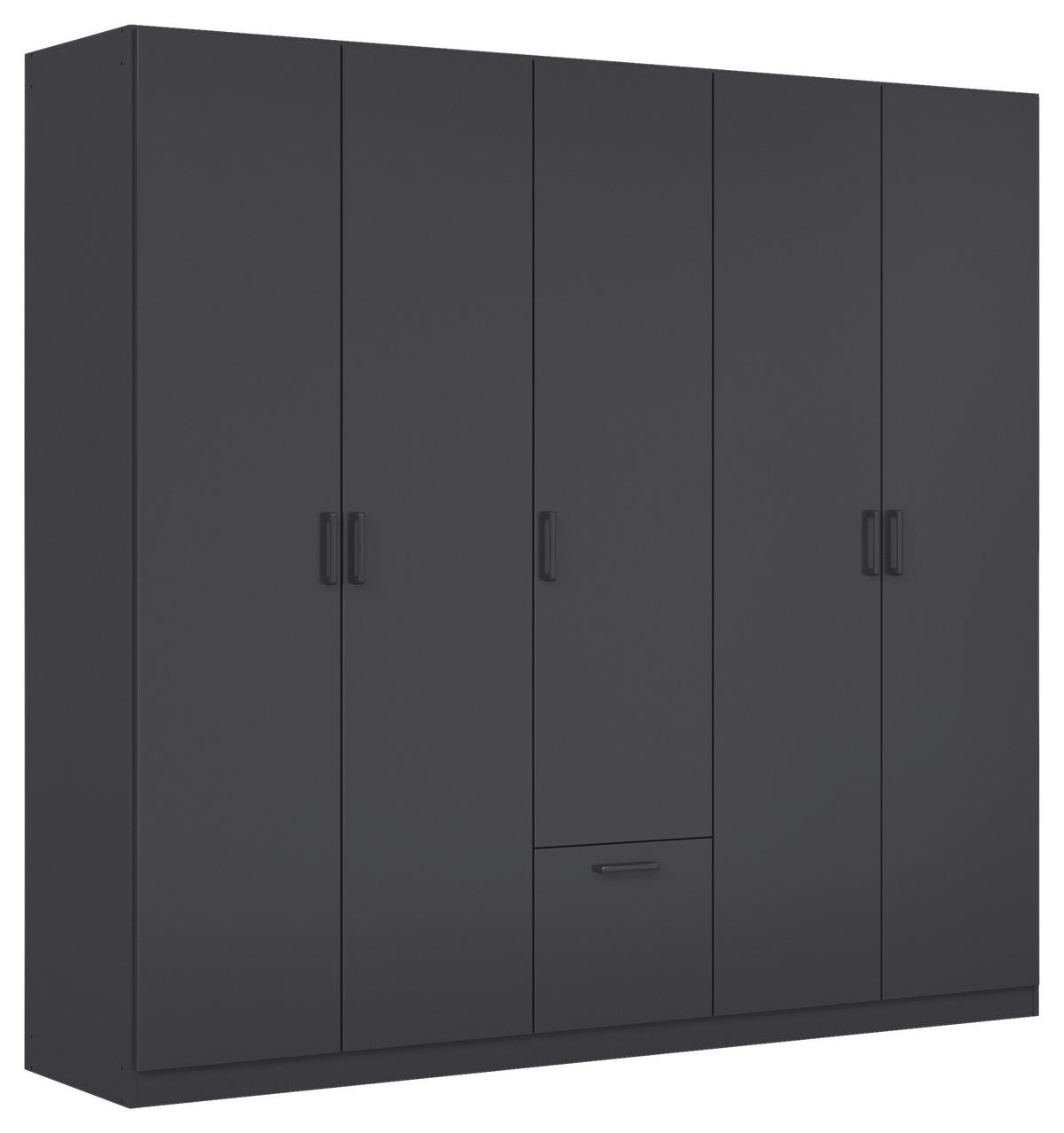 KLEIDERSCHRANK in Grau  - Grau, Basics, Holzwerkstoff/Metall (226/210/54cm) - Boxxx