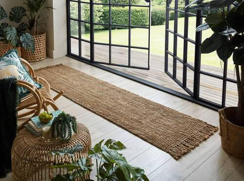 HANDWEBTEPPICH 230/60 cm Naturfarben  - Naturfarben, Basics, Textil (230/60cm) - Xora