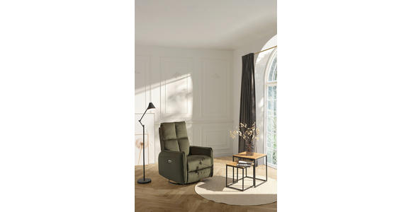 RELAXSESSEL in Metall, Textil Grün  - Schwarz/Grün, Design, Textil/Metall (81/110/95cm) - Carryhome