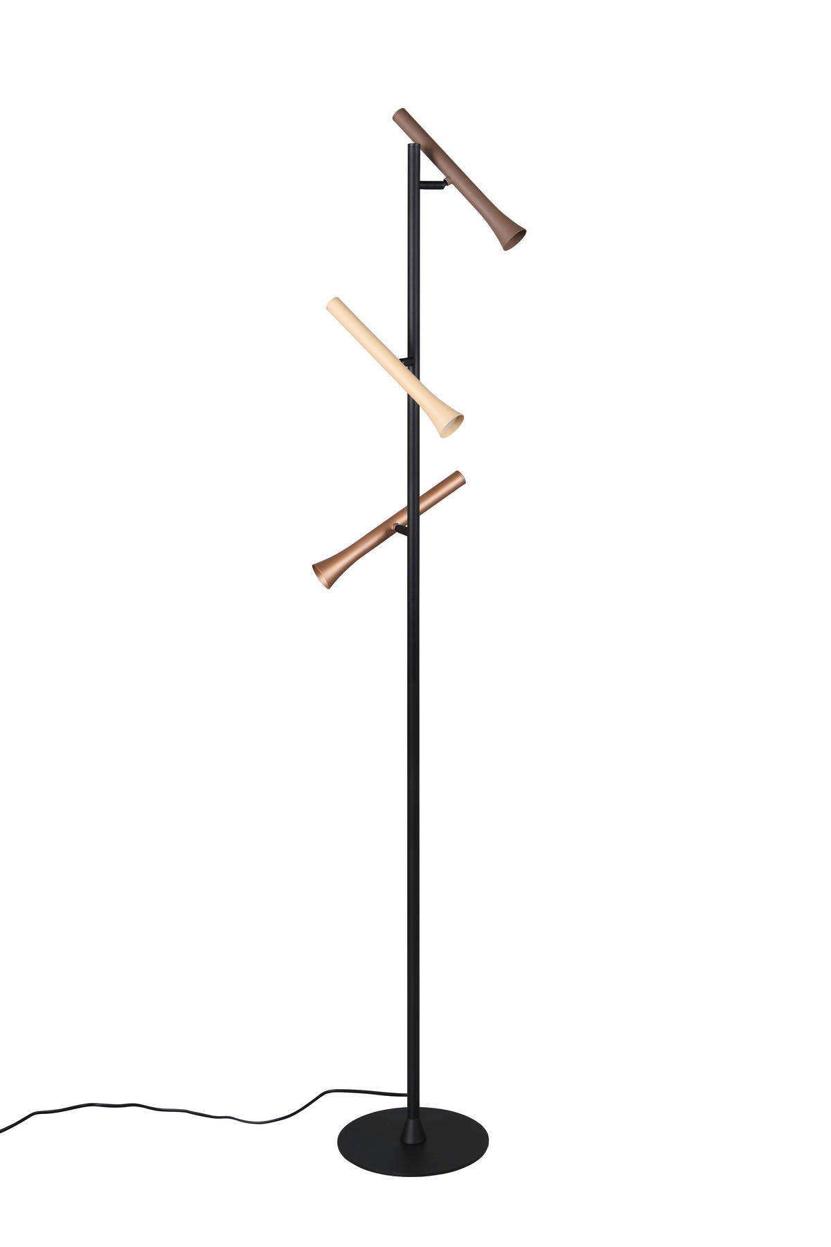 LED-STEHLEUCHTE - Beige/Multicolor, Design, Metall (23/150cm) - Trio Leuchten