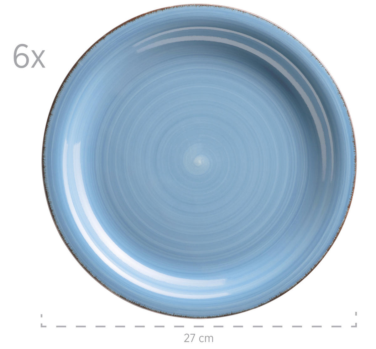 TAFELSERVICE LUMACA Dunkelblau 12-teilig  - Dunkelblau, Basics, Keramik - Mäser
