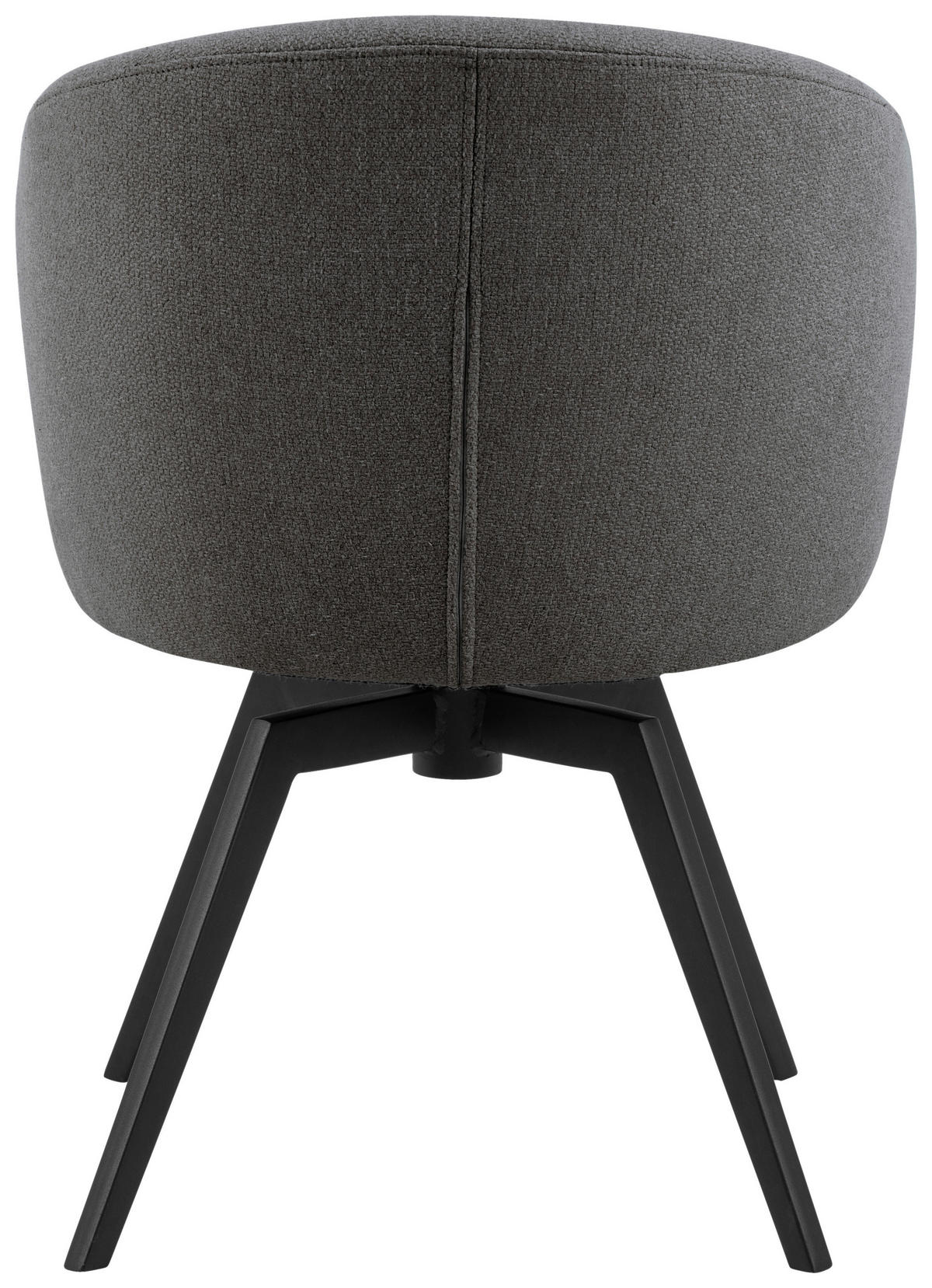 ARMLEHNSTUHL  in Struktur  - Schwarz/Grau, Design, Textil/Metall (58,5/80/60cm) - MID.YOU