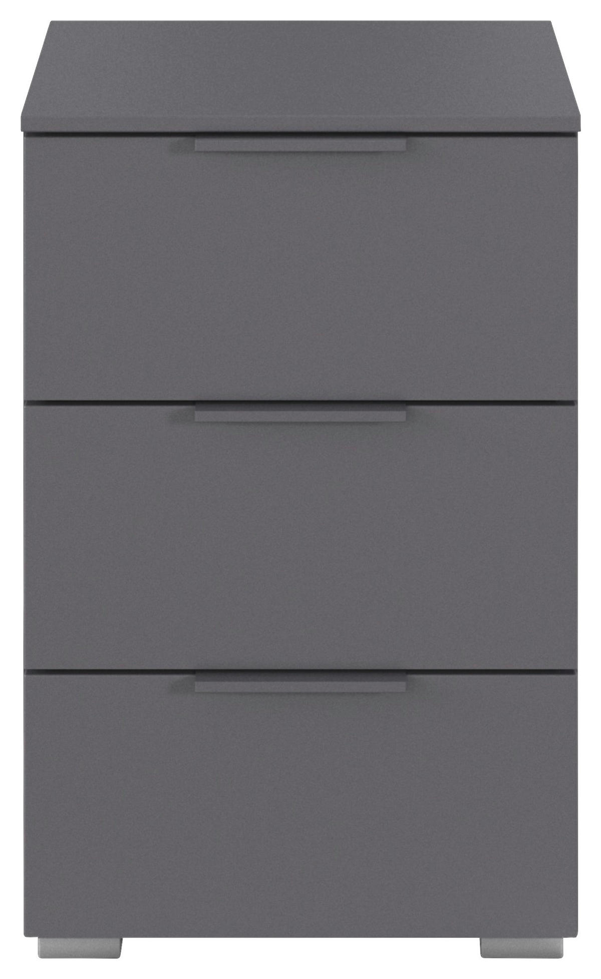 NACHTSCHRANK 40/61/42 cm  - Alufarben/Grau, MODERN, Holzwerkstoff (40/61/42cm) - Rauch Möbel