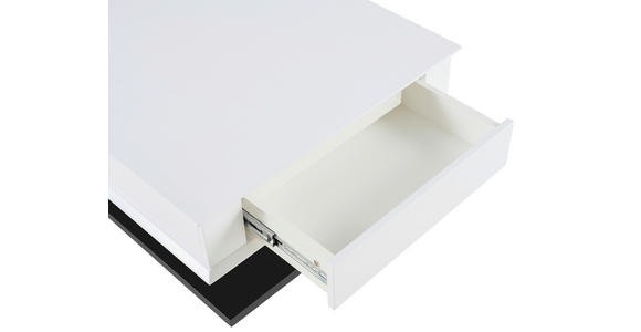 COUCHTISCH 70/70/46,5-66 cm quadratisch Schwarz, Weiß  - Schwarz/Weiß, Design, Holzwerkstoff/Metall (70/70/46,5-66cm) - Carryhome