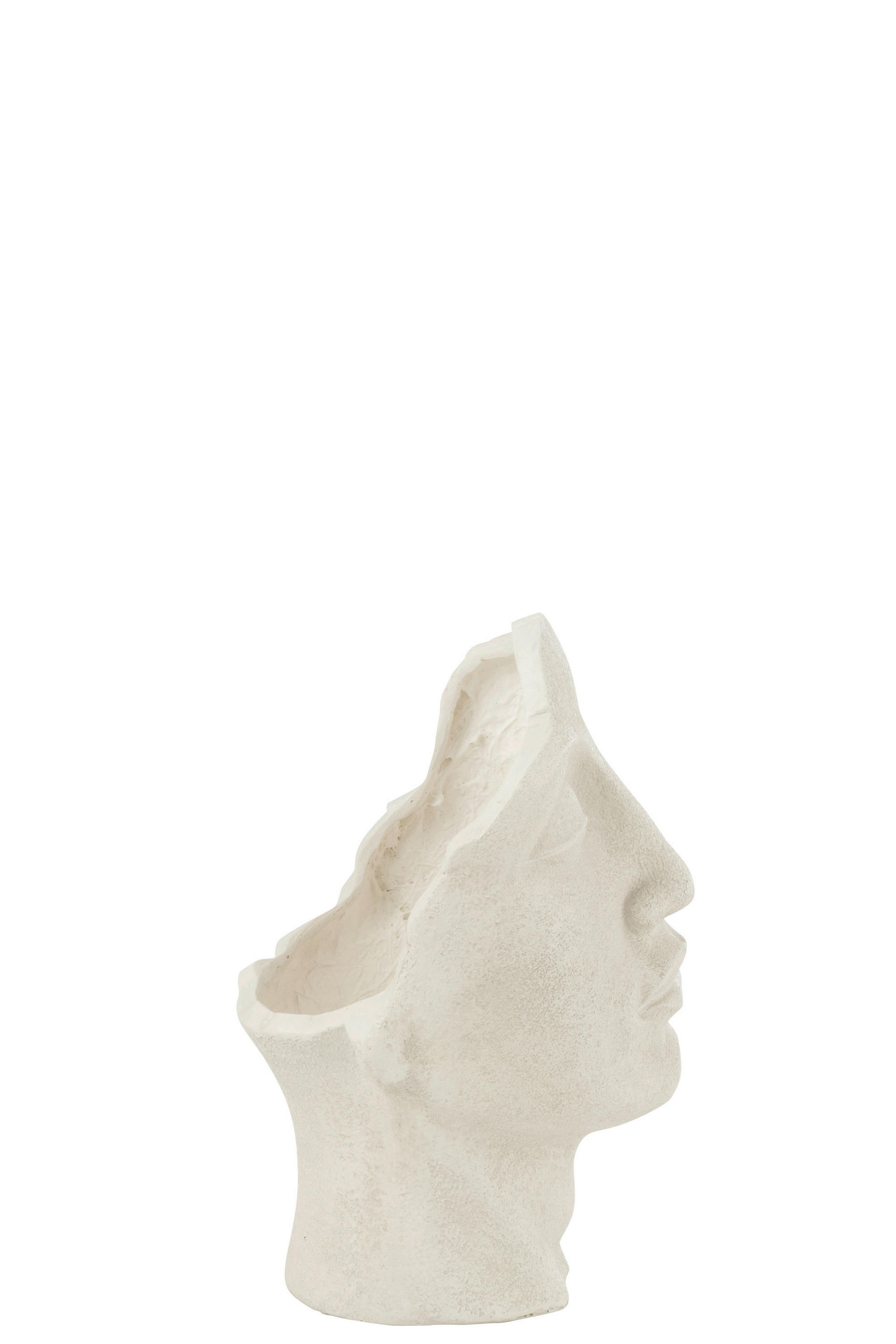 CACHE-POT - Weiss, Natur, Keramik (25/22/38cm) - Ambia Home
