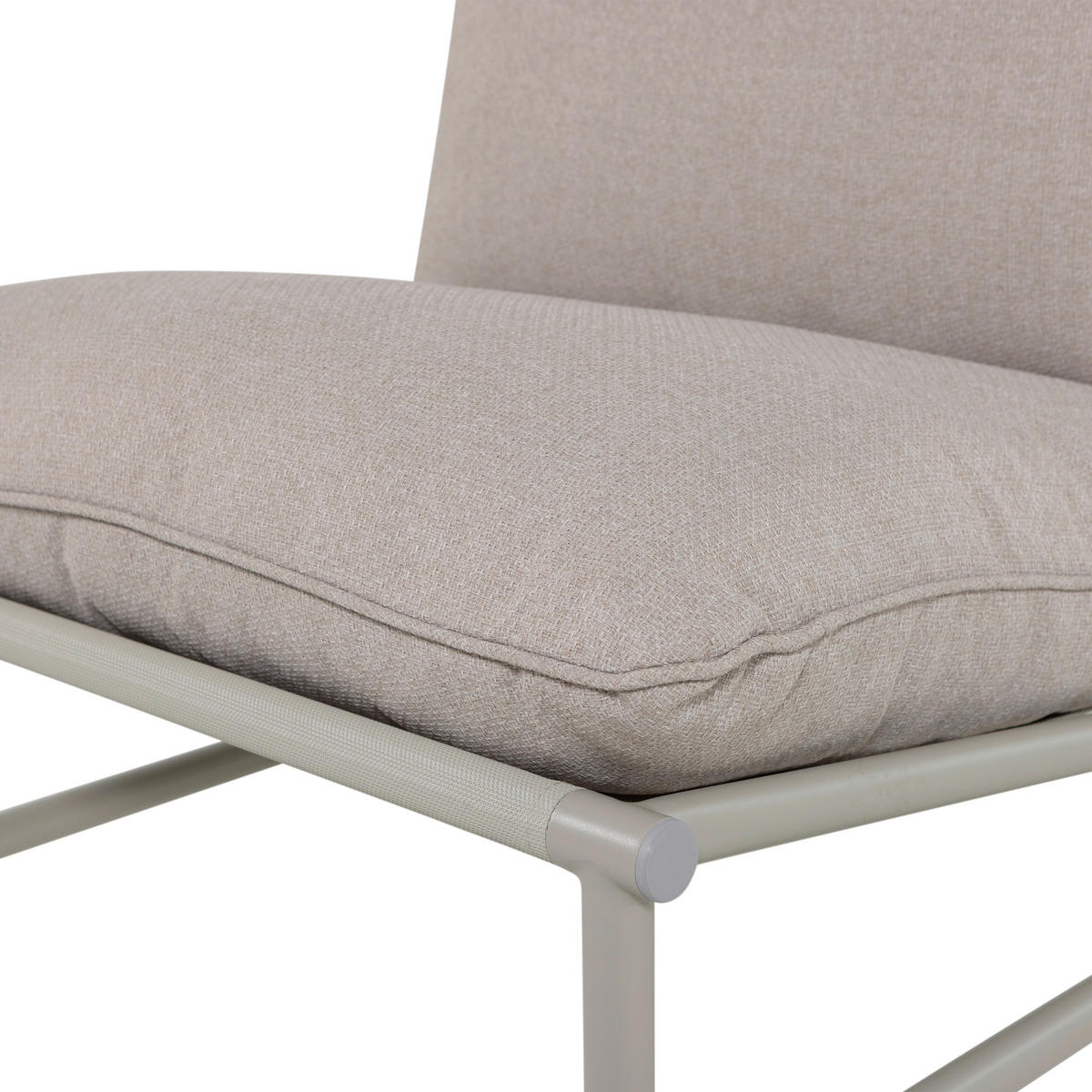 GARTENSESSEL Metall, Textil Sandfarben  - Sandfarben, MODERN, Textil/Metall (82/75/75cm) - Livetastic