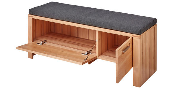 GARDEROBE 4-teilig in 200/201/40 cm - Buchefarben, Natur, Glas/Holzwerkstoff (200/201/40cm) - Linea Natura