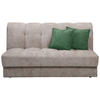 SCHLAFSOFA in Textil Creme  - Creme/Schwarz, Konventionell, Kunststoff/Textil (166/93/106cm) - home24