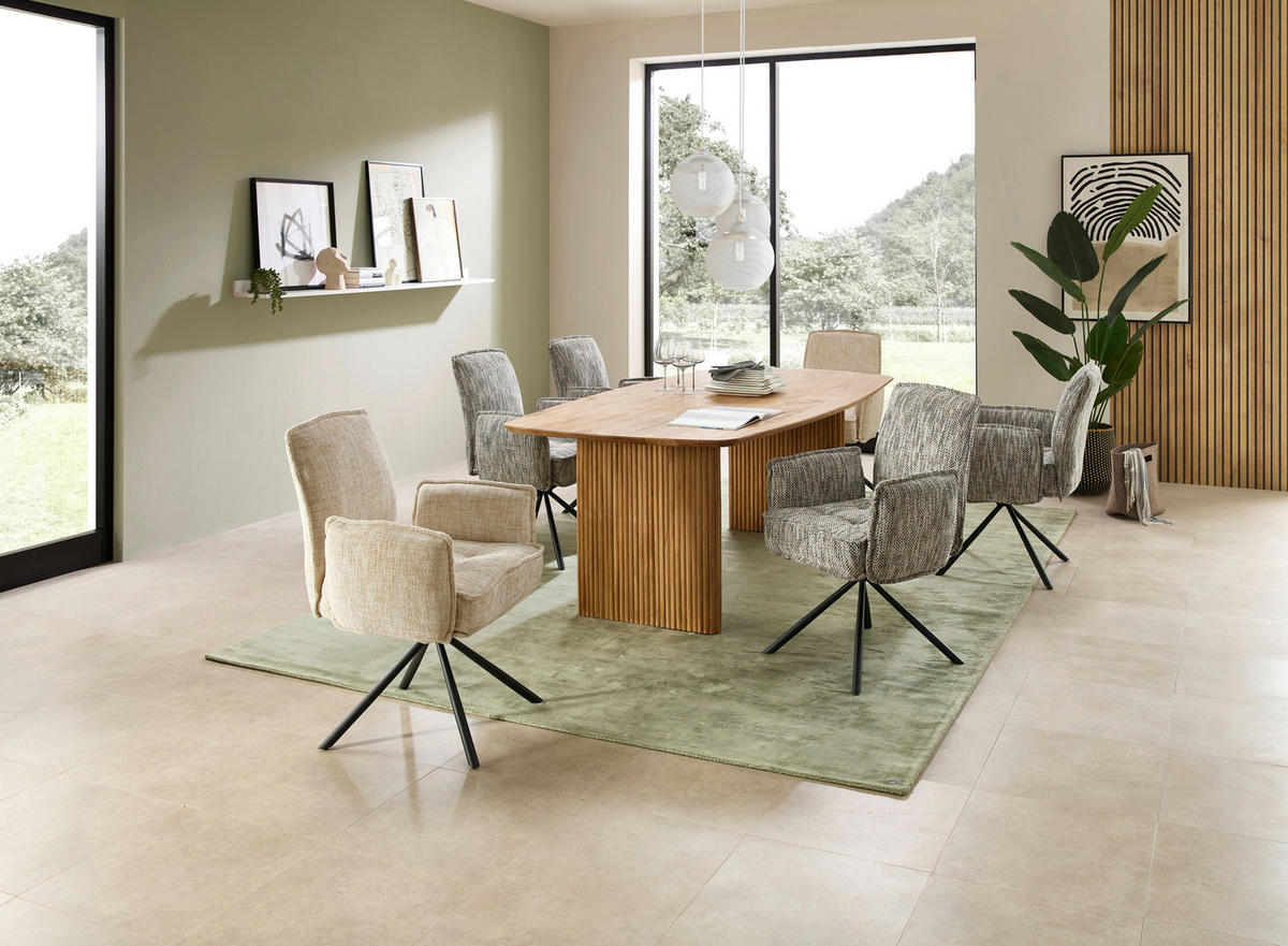 ESSTISCH in Holz 220/110/77 cm  - Akaziefarben, MODERN, Holz (220/110/77cm) - Livetastic