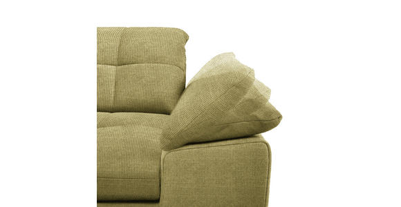 ECKSOFA  in Mikrofaser Grün  180/265 cm  - Chromfarben/Grün, Design, Textil/Metall (180/265cm) - Carryhome