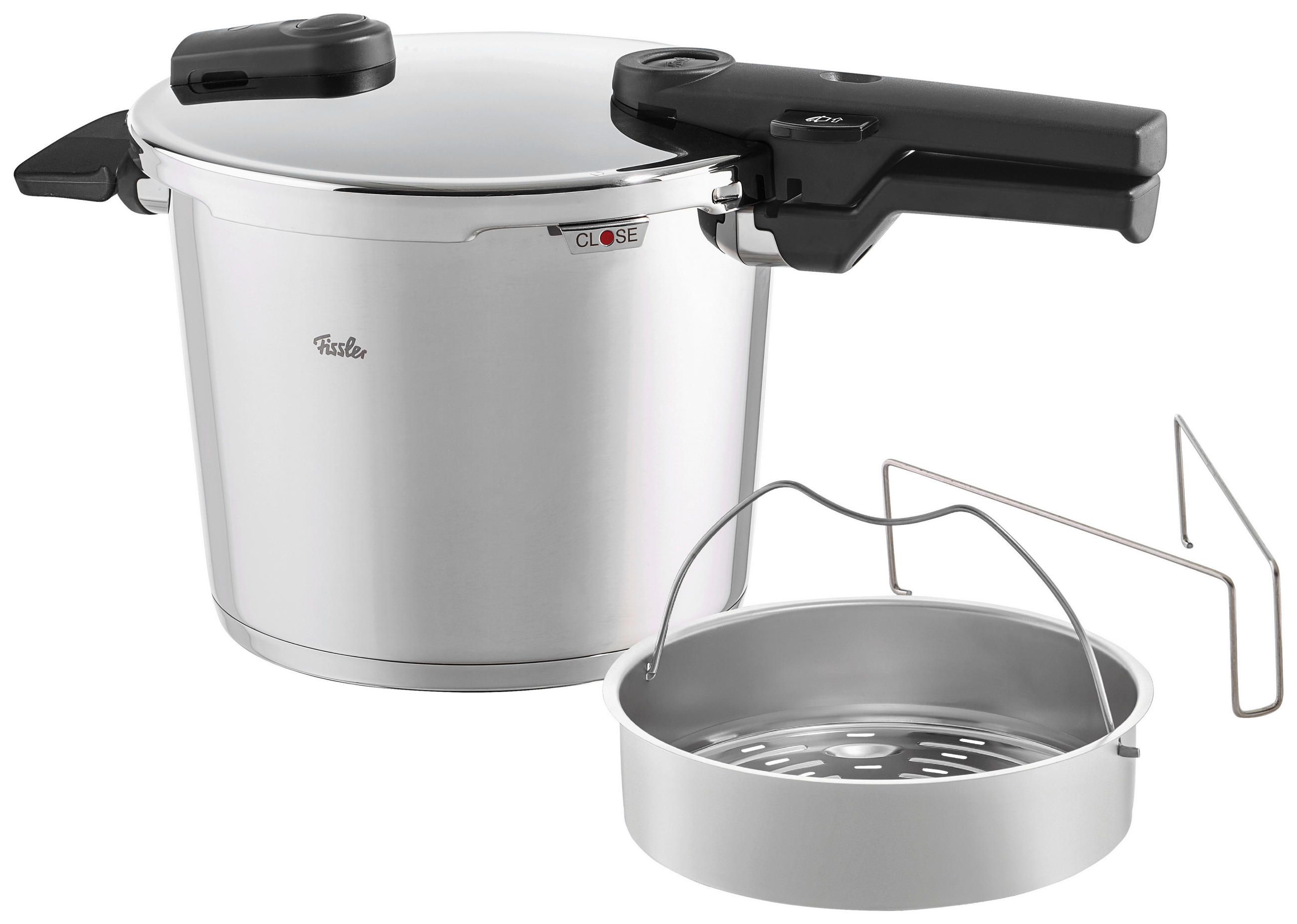 TLAKOVÝ HRNEC 6,0 l - barvy stříbra, Basics, kov (22cm) - Fissler