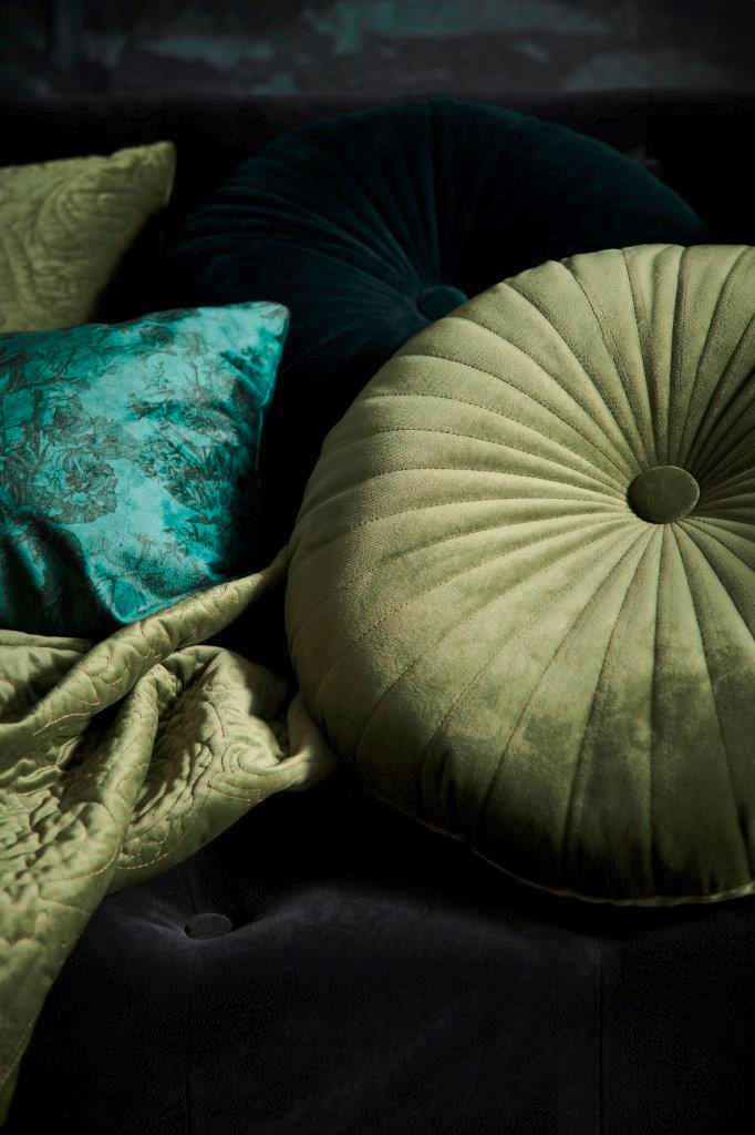 ZIERKISSEN 40/40 cm  - Grün, KONVENTIONELL, Textil (40/40cm) - Essenza