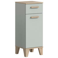 MIDISCHRANK 34/87/31 cm  - Graugrün/Eiche San Remo, MODERN, Holzwerkstoff/Kunststoff (34/87/31cm) - MID.YOU