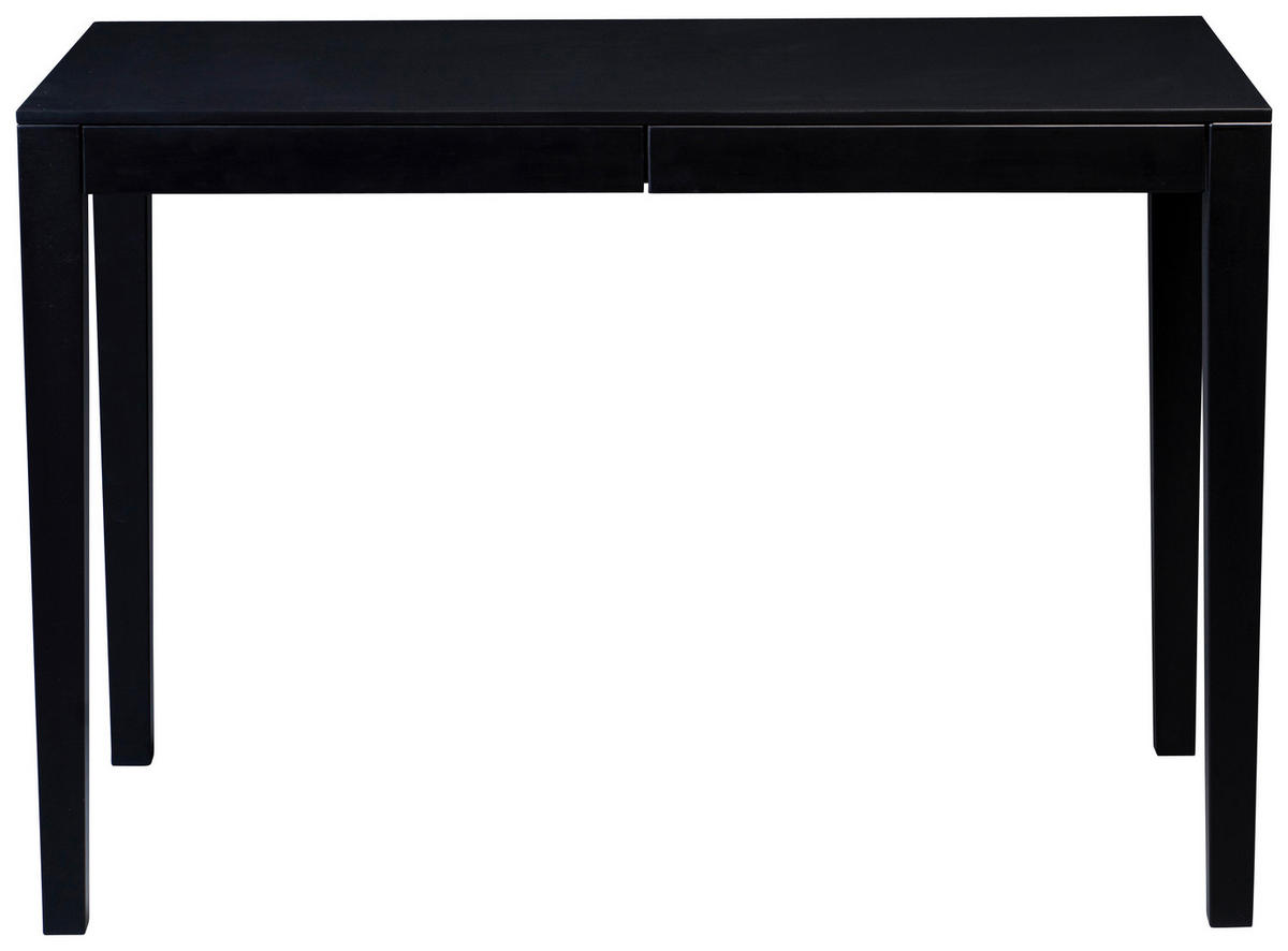 SCHREIBTISCH 110/60/75 cm  in Schwarz  - Schwarz, KONVENTIONELL, Holzwerkstoff (110/60/75cm) - Livetastic