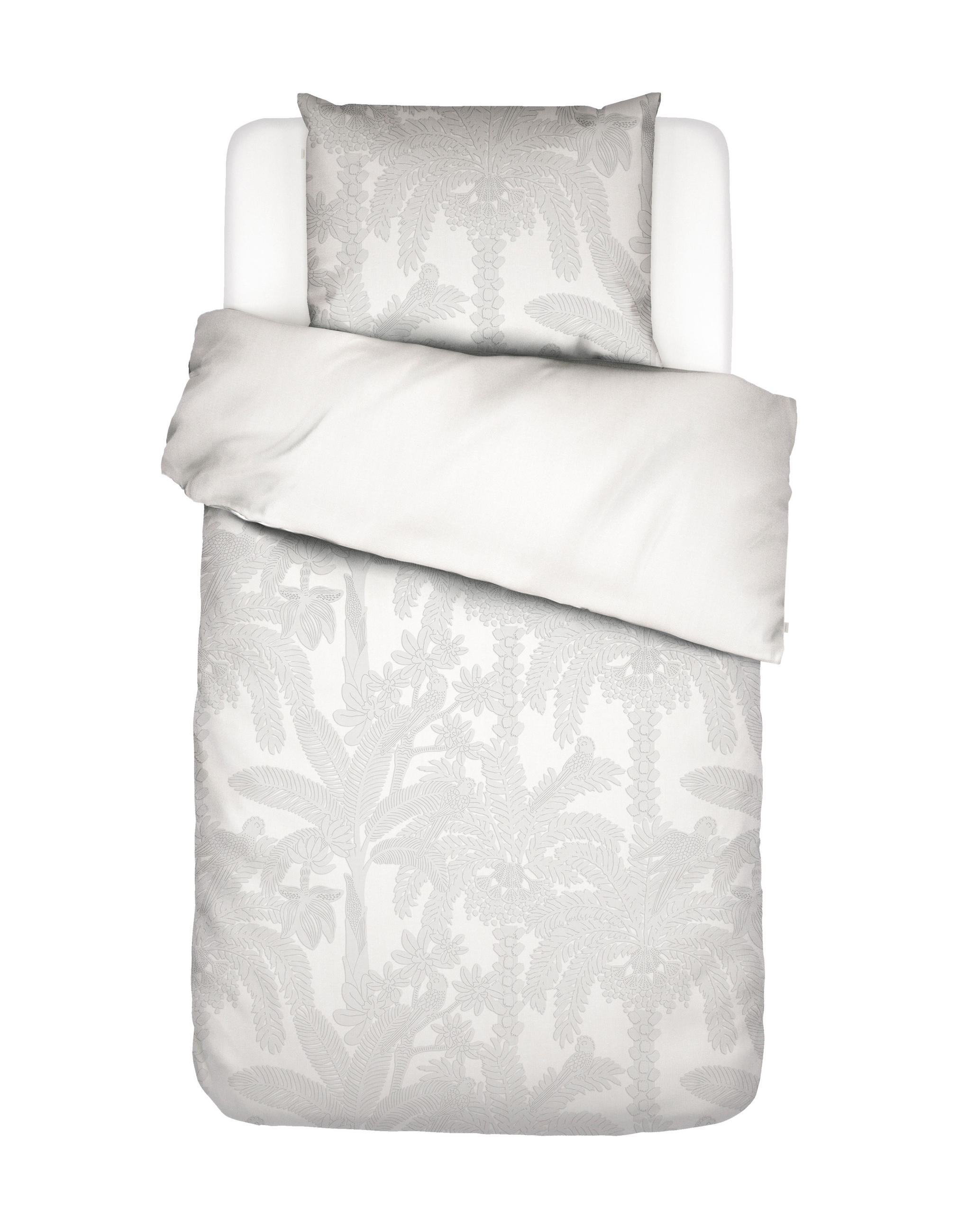 POSTELJNINA 135/200 cm saten bela  - bela, Konvencionalno, tekstil (135/200cm) - Essenza