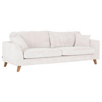 BIGSOFA in Cord Naturfarben  - Buchefarben/Naturfarben, Design, Holz/Textil (240/63/90cm) - MID.YOU