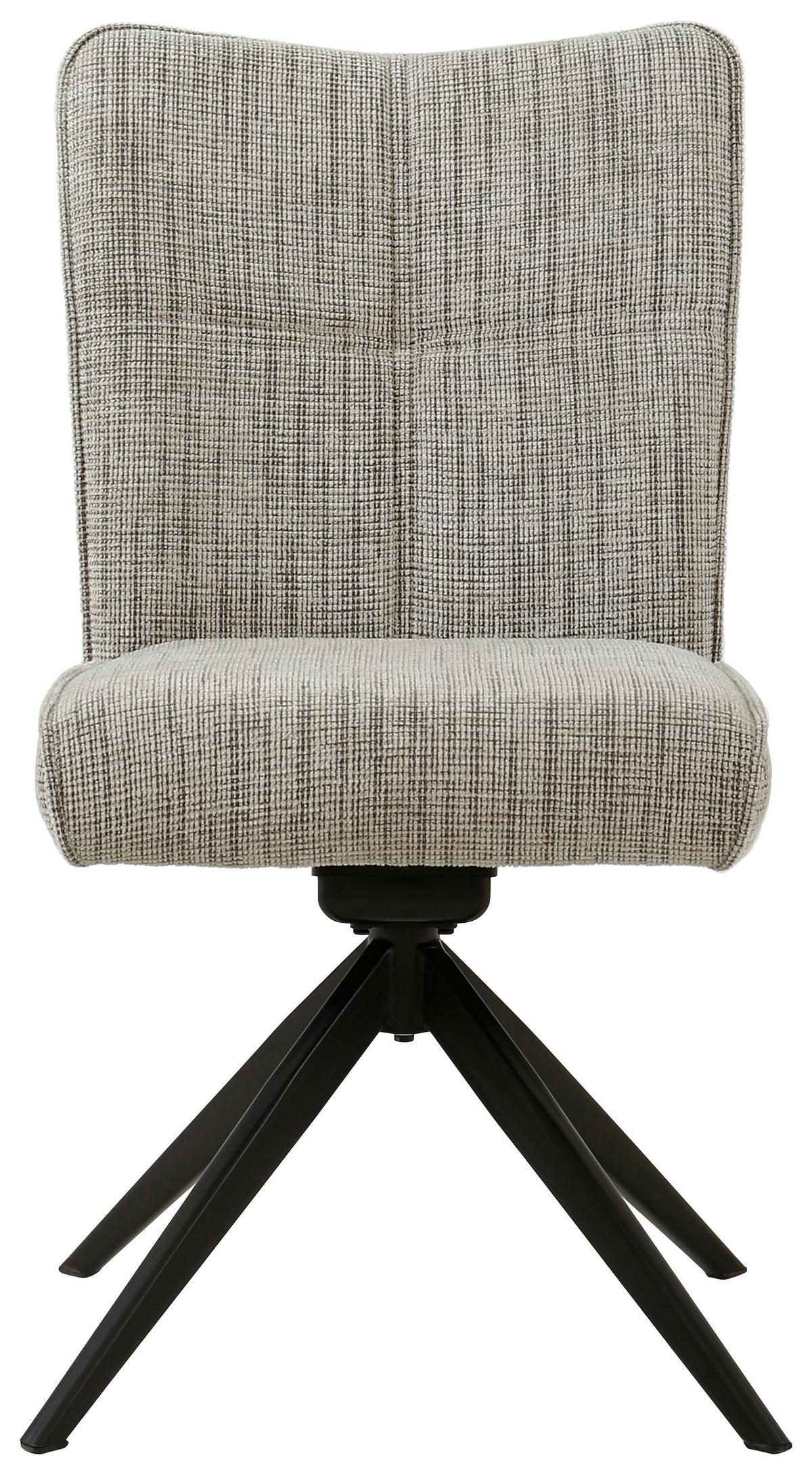 STUHL - Schwarz/Braun, Design, Textil/Metall (50/90,5/66cm) - Carryhome