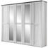 DREHTÜRENSCHRANK in Braun, Weiß - Silberfarben/Braun, LIFESTYLE, Holzwerkstoff (225/210/58cm) - Carryhome DREHTÜRENSCHRANK in Braun, Weiß - Silberfarben/Braun, LIFESTYLE, Holzwerkstoff (225/210/58cm) - Carryhome