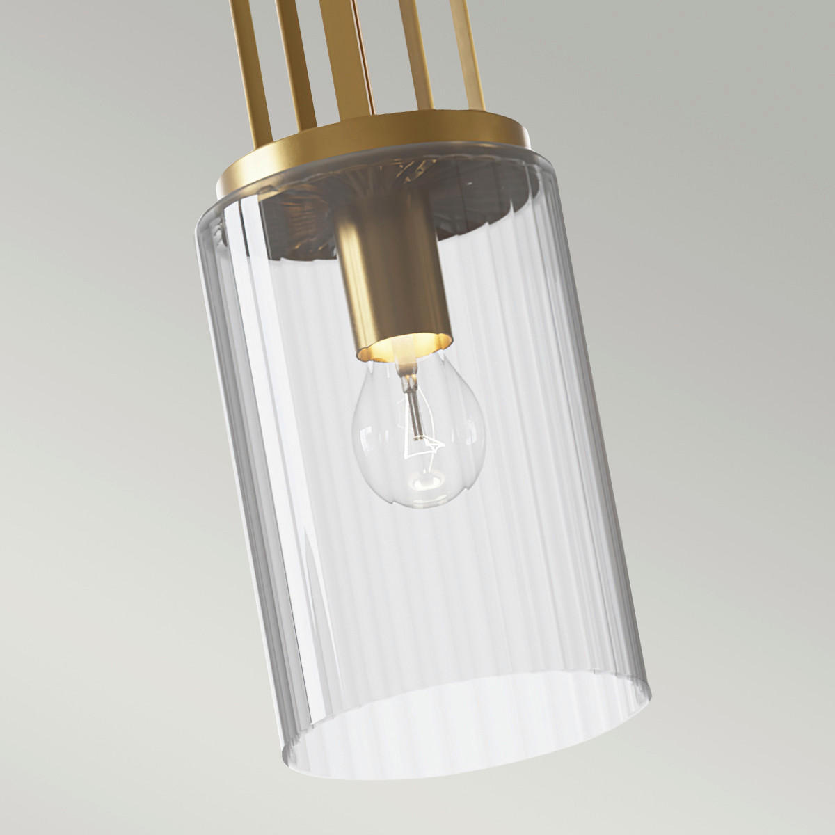 HÄNGELEUCHTE 17.8/69.8 cm    - Messingfarben, Konventionell, Glas/Metall (17.8/69.8cm) - Elstead Lighting