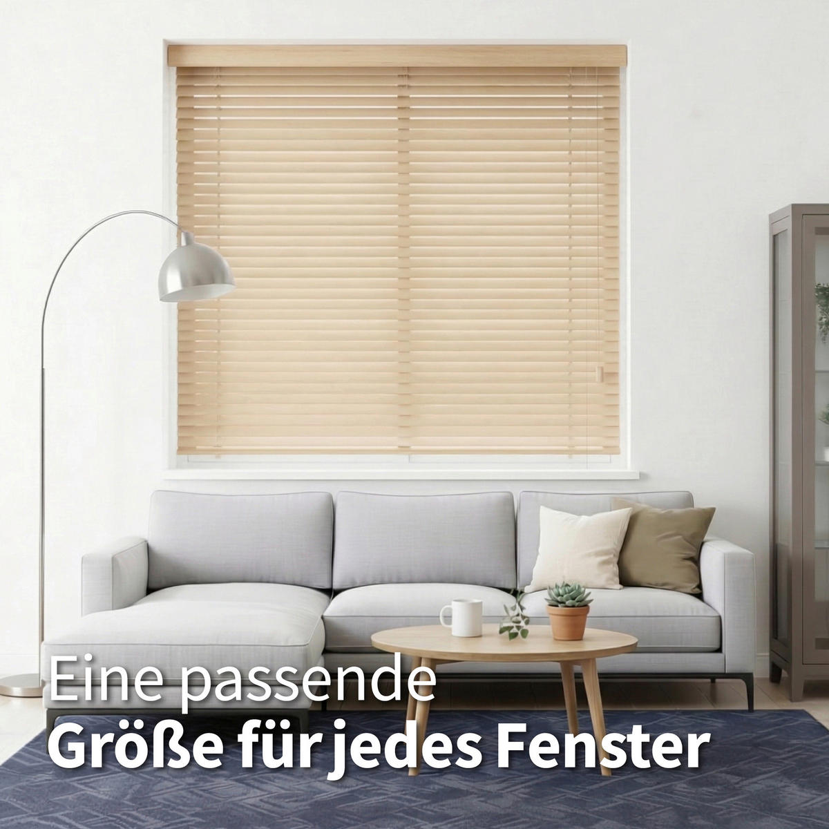 JALOUSIE  halbtransparent  100/130 cm    - Naturfarben, Natur, Holz (100/130cm)