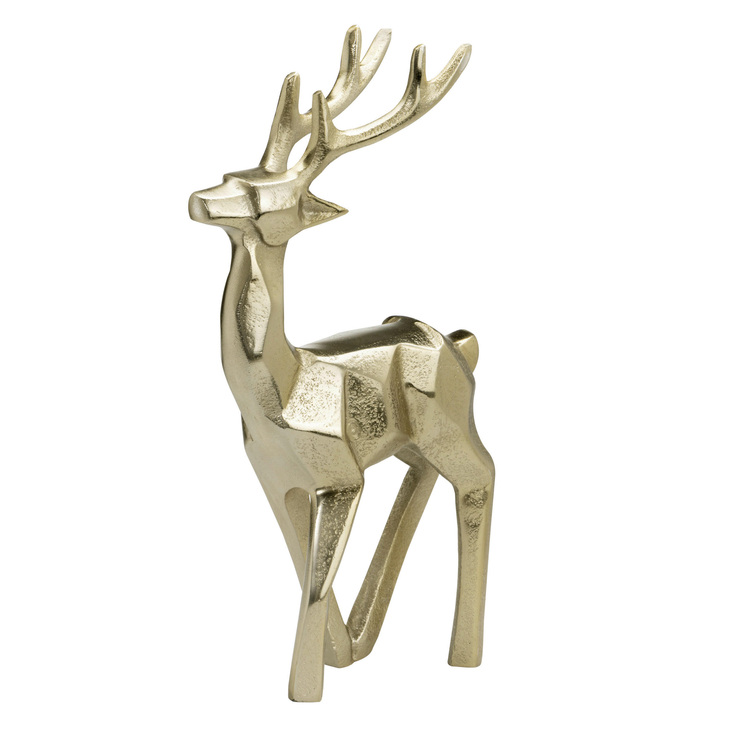DEKOHIRSCH - Messingfarben, LIFESTYLE, Metall (20cm)