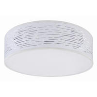 LED-DECKENLEUCHTE 38/13 cm   - Chromfarben/Weiß, Design, Kunststoff/Metall (38/13cm) - Globo