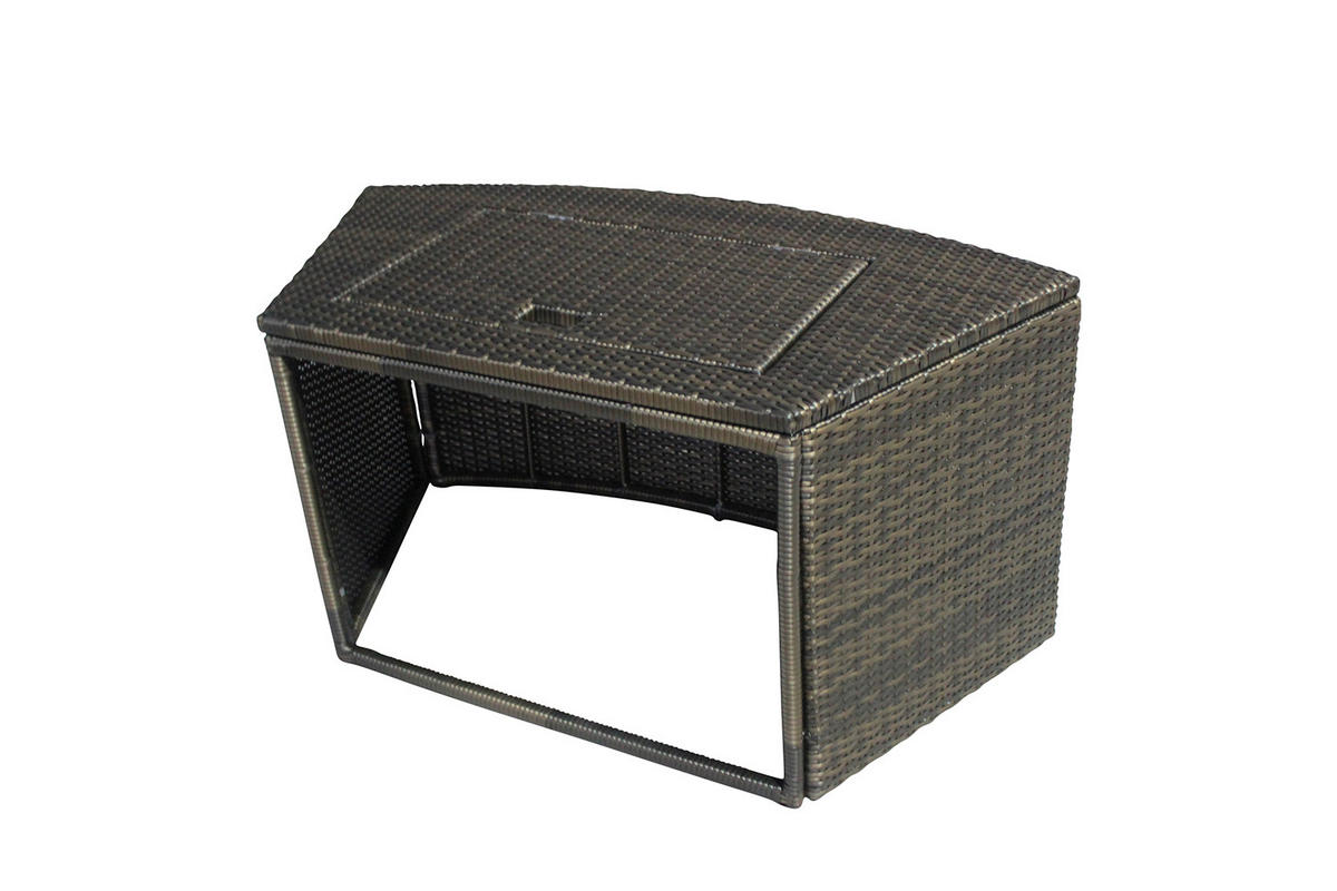 WHIRLPOOL NETSPA OCTOPUS 290/73 cm  - Schwarz, Basics, Leder/Kunststoff (290/73cm)